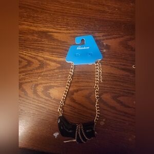 Rainbow Gold and Black Necklace